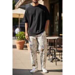 AIR JORDAN GRAPHIC CARPENTER PANTS JEANS BEIGE/BROWN HV0085-203 SIZE 36 NEW